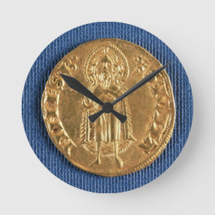 Gold coin, with St. John the Baptist, 16th century Round Clock