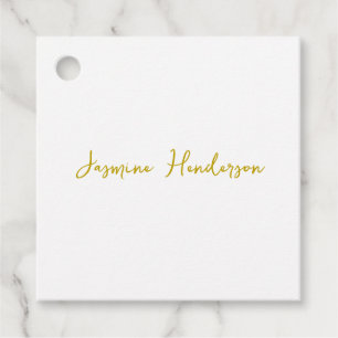 Gold Color Calligraphy Professional Favour Tags