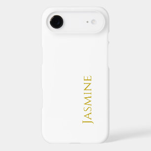 Gold Color Plain Minimalist Professional Name 