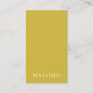 Gold Color Trendy Modern Minimalist Your Name Enclosure Card