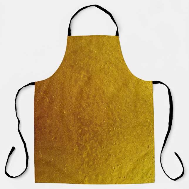Gold colour cement wall texture background abstrac apron (Front)