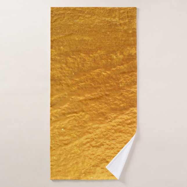 Gold colour concrete wall textureabstract, ancient bath towel (Bath Towel)