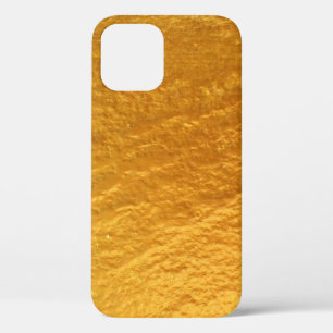 Gold colour concrete wall textureabstract, ancient iPhone 12 case