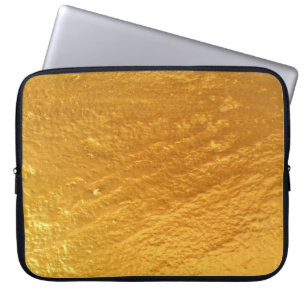 Gold colour concrete wall textureabstract, ancient laptop sleeve