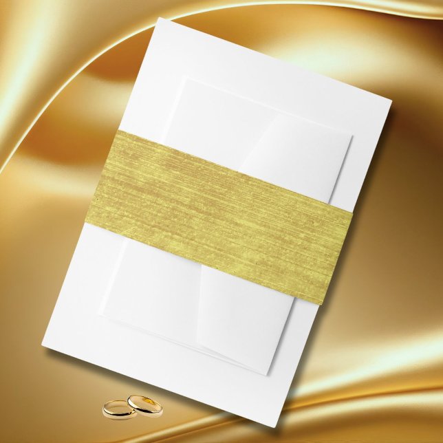  Gold Colour Elegant  Invitation Belly Band (Creator Uploaded)