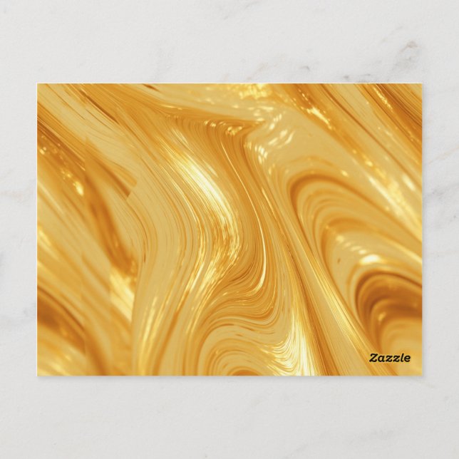 Gold-colour, gold-shimmer,  postcard (Back)