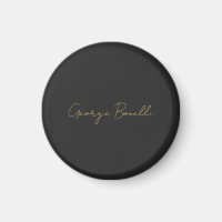 Gold Colour Grey Classical Personal Customise Chic