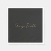 Gold Colour Grey Classical Personal Customise Chic