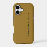 Gold Colour Minimalist Personal Modern Own Name