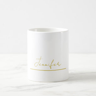 Gold colour name professional minimalist modern coffee mug