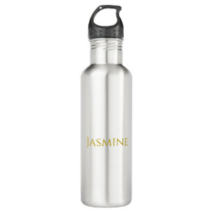 Gold Colour Plain Minimalist Professional Name  710 Ml Water Bottle