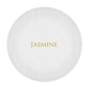 Gold Colour Plain Minimalist Professional Name  Cutting Board