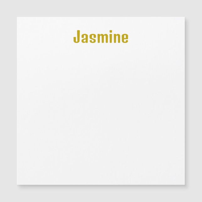Gold Colour Professional Name Magnetic Card (Front)