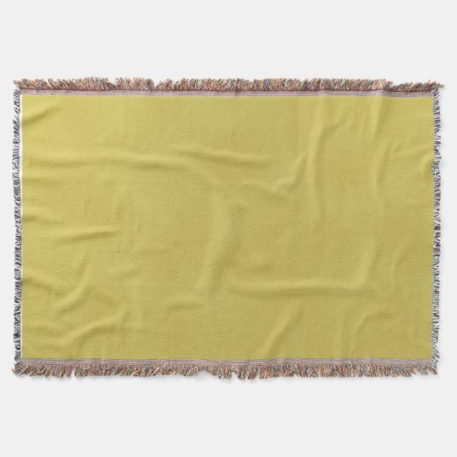 Gold-Coloured Throw Blanket (Front)