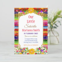 Gold Colourful Mexican Blanket Floral Fiesta 