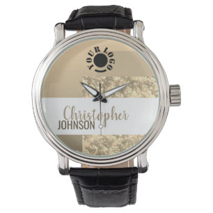 Gold Colours Elegant Chic Sophisticated Custom Nam Watch