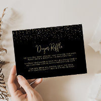 Gold Confetti Calligraphy Wedding Recipe Request  