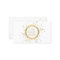 Gold Confetti Circle White Business Card