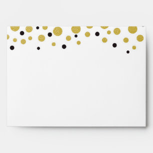 Gold Confetti Dots Envelope