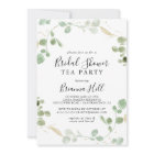 Gold Confetti Eucalyptus Bridal Shower Tea Party