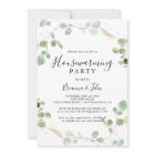 Gold Confetti Eucalyptus Housewarming Party