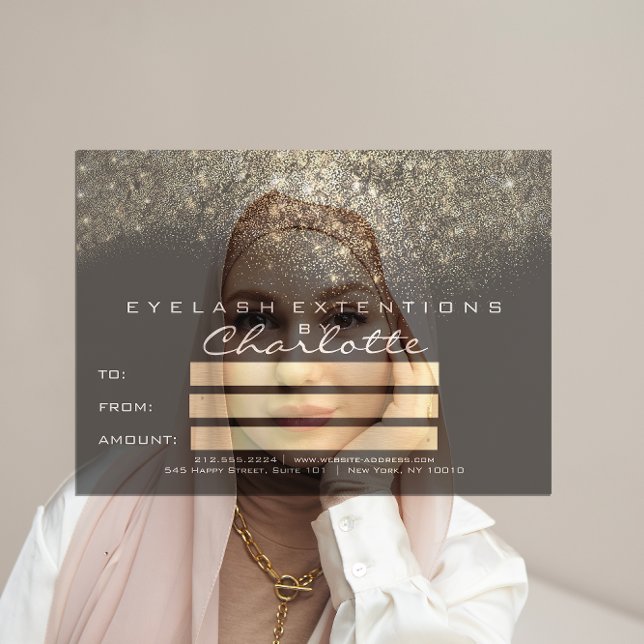 Gold Confetti Glitter Black White Certificate Gift (Gold Confetti Glitter Black White Certificate Gift)