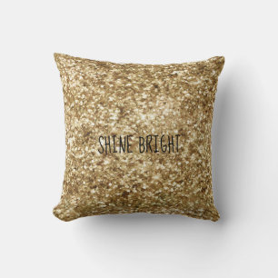 Gold Confetti Glitter Cushion