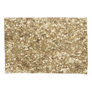 Gold Confetti Glitter Pillowcase