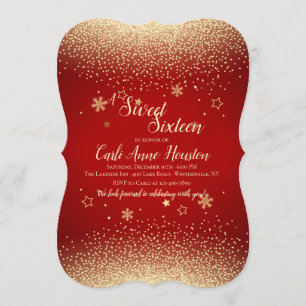 Gold Confetti Invitation