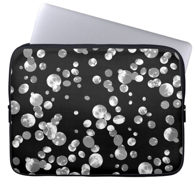 Gold confetti   laptop sleeve (Front)