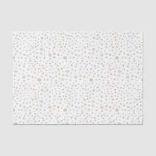 Gold Confetti Watercolor Dots Tissue Paper