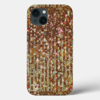 Gold copper sparkle sequin pattern