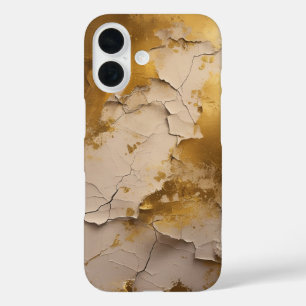 Gold Cracked iPhone 16 Case