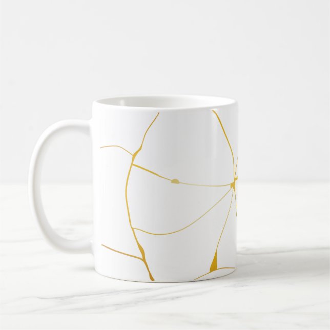 Gold Cracks Family Coffee Mug (Left)