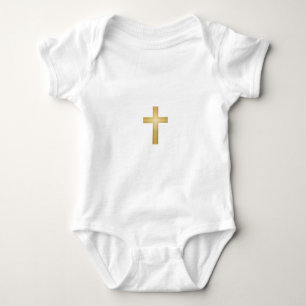 Gold Cross/Easter Baby Bodysuit