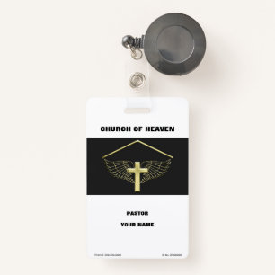 Gold Cross Wing ID Badge