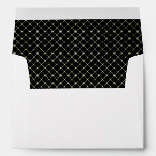 Gold Crosses Pattern Template Envelope