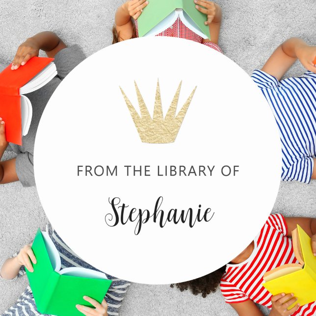 Gold Crown from the library of book sticker (Creator Uploaded)