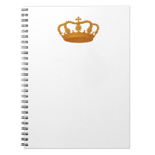 GOLD Crown Gift Item Template You Personalise Notebook