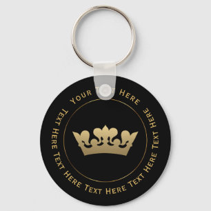 Gold Crown Keychain