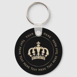 Gold Crown Keychain