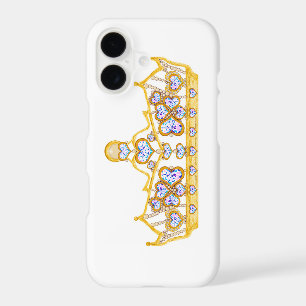 gold crown of heart diamonds bright fashion