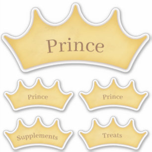 Gold Crown Pet & Barn Nameplate Organisation Label