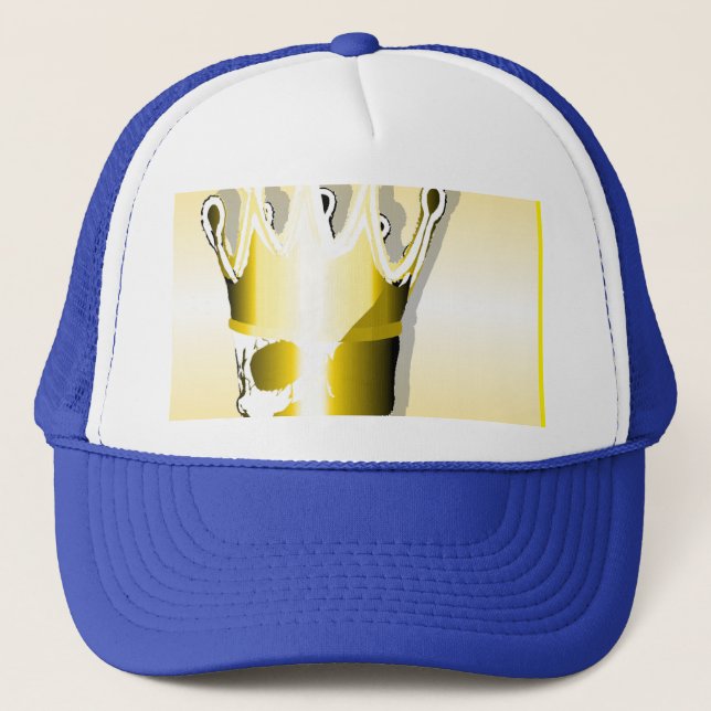 Gold Crown Skull, Peekaboo - Trucker Hat (Front)