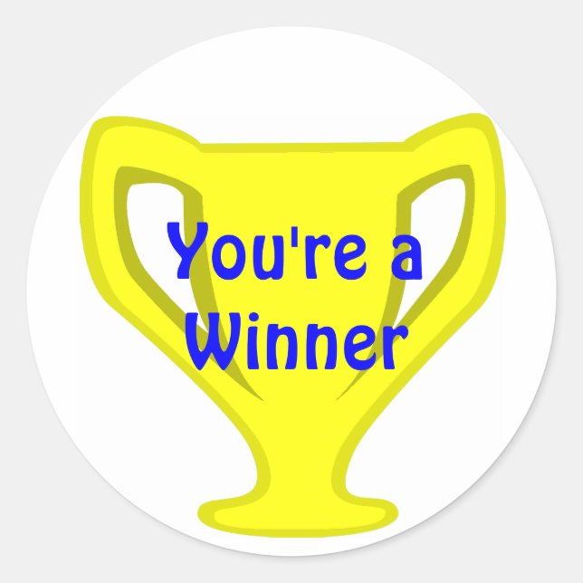 Gold Cup Teacher's Award Stickers (Front)