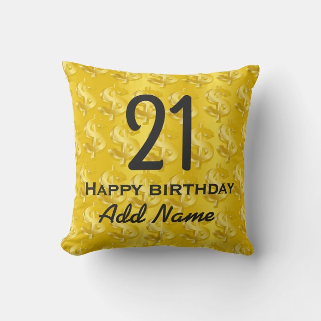 $ Gold $ Cushion (Front)