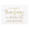 Gold Custom Memorial Sign | Stylish Hand Lettered