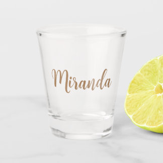 Gold Custom Name Personalised Shot Glass