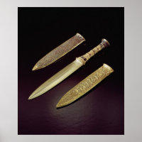 Gold dagger and sheath