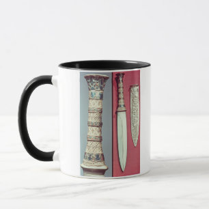 Gold dagger and sheath, Tutankhamun treasure, c.13 Mug